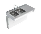 Granberg Wall Mounted Motorised Sink Module 6300-ESH - Right, Choice of Widths 1190-1590mm