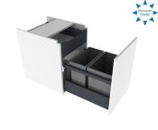 Granberg Hanging Cabinet w/ Waste Bins for Centerlift 6490H & Sidelift 6400 - 400mm Width