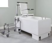 Renaissance Excel 600 Height Adjustable Bath with Powered Detachable Seat & Transporter – Choice of Size & Waste