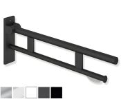 HEWI System 900 - 700mm Hinged Support Rail Duo Design B, w/ TRH - Choice of Finish