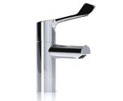 Inta Intatherm Safe Touch TMV3 Thermostatic Washbasin Mixer Tap, 140mm Lever & Copper Tails (TP6)