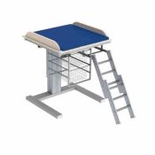 Granberg Changing Table 332, Height ADJ, Border Height 55mm - Ladder Right, Mattress - 800x800mm