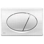 Alca Flush Plate Basic, Pre-Wall Installation Systems - Chrome Polished