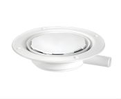 McAlpine White Plastic, Horiz Untrapped Gully 22mm Outlet - Sheet Flooring
