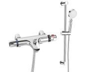 Methven Thermostatic TMV2 Bath Shower Mixer, Deck-mounted (with Shower Kit) - Chrome