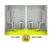 AKW MM5 (91167S) Formerly Contour WF12 Luxe Shower Enclosure, PET Glazing – MAX. A 2500 / B 1500mm