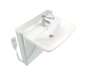 Granberg Motorised Washbasin Lift BASICLINE 415-11-20 - Incl. Mixer Tap with 190 mm Lever (TMV3 Approved) - White