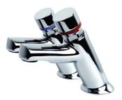 Inta Non-concussive Washbasin Mounted Contemporary Taps (Pair)