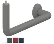 Pressalit PLUS Anglehandrail Section 400x154mm, Incl. Wall Rosette - Choice of Colour