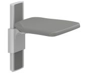 Pressalit PLUS Folding Seat, Manually Adjustable - Anthracite Grey