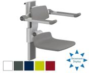 Pressalit R7364 PLUS Shower Seat 310, Manually Height & Sideways ADJ - Choice of Colour