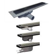 Purusline Living 600mm Linear Drain, Black Frame & Tile Insert - Outlet Choice