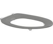 Pressalit Toilet Seat Dania without Cover, Extra Strong Crossbar Hinge (D92) - Anthracite Grey