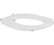 Pressalit Toilet Seat Ergosit without Cover, Extra Strong Crossbar Hinge (D92) - White