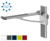 Pressalit PLUS 700mm Counterbalanced Support Arm, Vertical Track (RH operated) - Colour Choice