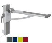 Pressalit PLUS 700mm Counterbalanced Support Arm, VERT Track for HORZ Track (LH operated) - Colour Choice