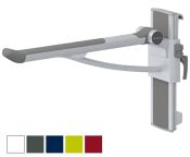 Pressalit PLUS 700mm Counterbalanced Support Arm, Anthracite Cover Plate, VERT Track for HORZ Track (RH operated) - Choice of Colour