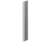 Pressalit PLUS Wall Track, 600mm, Right-Grooved, Vertical Mounting - Anthracite Grey