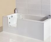 Renaissance Lenis 1700x750mm LH Walk-in Easy Access Bath, White Front Panel - OPT Accessories