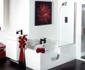 Renaissance Talis 1700x800mm LH Walk-in Easy Access Bath, Gloss White Panels - OPT Accessories