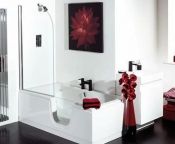 Renaissance Talis 1700x800mm RH Walk-in Easy Access Bath, Gloss White Panels - OPT Accessories