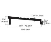 AWS Modular Ramp System 76mm W ALU Ramp Section 6.4mm Rise 12.7 to 19.1mm - Choice of Length 914 to 3048mm