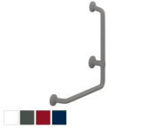 Pressalit PLUS 90 Degree Handrail 400x475mm, Right Facing - Choice of Colour