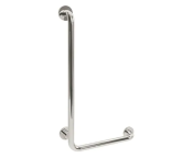 AWS Regent 400x800mm SS L Shaped Grab Rail, LH - MPF