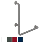 Pressalit PLUS 90 Degree Handrail 400x475mm, Left Facing - Choice of Colour