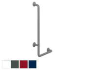 Pressalit PLUS 90 Degree Handrail 400x900mm, Left Facing - Choice of Colour
