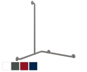 Pressalit PLUS Handrail Corner, Vertical Grip 762x762x1090mm - Choice of Handing & Colour