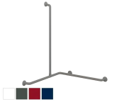 Pressalit PLUS Handrail Corner with Vertical Grip 762x1200x1090mm - Choice of Colour