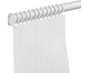 Pressalit White Shower Curtains 1800mm Width x 2000mm Drop, Pack of 2x