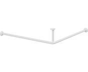 Pressalit PLUS Shower Curtain Rail - 1200x1200mm - White