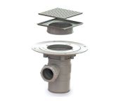 AKW Stainless Steel SFWA Waste w/ GW19 & Dot Grate