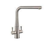 Rangemaster Conical Dual Lever Tap Brushed