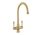 Rangemaster Estuary Dual Lever - Brushed Brass