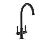 Rangemaster Hemlock Dual Lever Tap - Matt Black