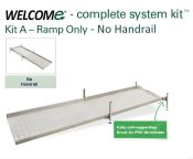 Welcome Kit A, Choice of Ramp Lengths 120 to 480cm, STD Ht. 33cm - No Handrail