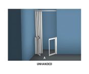 AKW MM2 (91162) Formerly Contour WF15 White Shower Enclosure, PET Glazing – MAX. A 1500mm