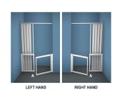 AKW MM2 (91162) Formerly Contour WF21 White Shower Enclosure, PET Glazing – MAX. A 2000