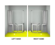 AKW MM4 (91166S) Formerly Contour WF34 Luxe Shower Enclosure, PET Glazing – MAX. A 2500 / B 1000mm