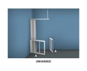 AKW MM4 (91166) Formerly Contour WF5 White Shower Enclosure, PET Glazing – Width 700 – 1500mm