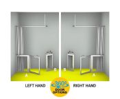 AKW MM4 (91166S) Formerly Contour WF9 Luxe Shower Enclosure, PET Glazing – MAX. A 2000 / B 1500mm