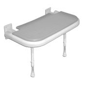 AKW Rectangular (ADA) Fold-up Bariatric Shower Seat - Padded Grey