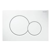 Geberit Sigma01 Flush Plate for Dual Flush, White