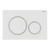 Geberit Sigma20 Flush Plate for Dual Flush, White Matt & White