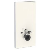Geberit Monolith for Wall-hung WC, 101 cm, Front: Sand Grey Glass, Sides: ALU