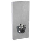 Geberit Monolith Plus for Wall-hung WC, 101 cm, Front: Stoneware Concrete Look, Sides: ALU