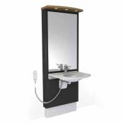Granberg Designline 417-15-05-10 Electric WB Lift, Waste Kit, Mirror, 3x LED's - OPT Control, Safety System, Taps & Flexible Hoses - Black